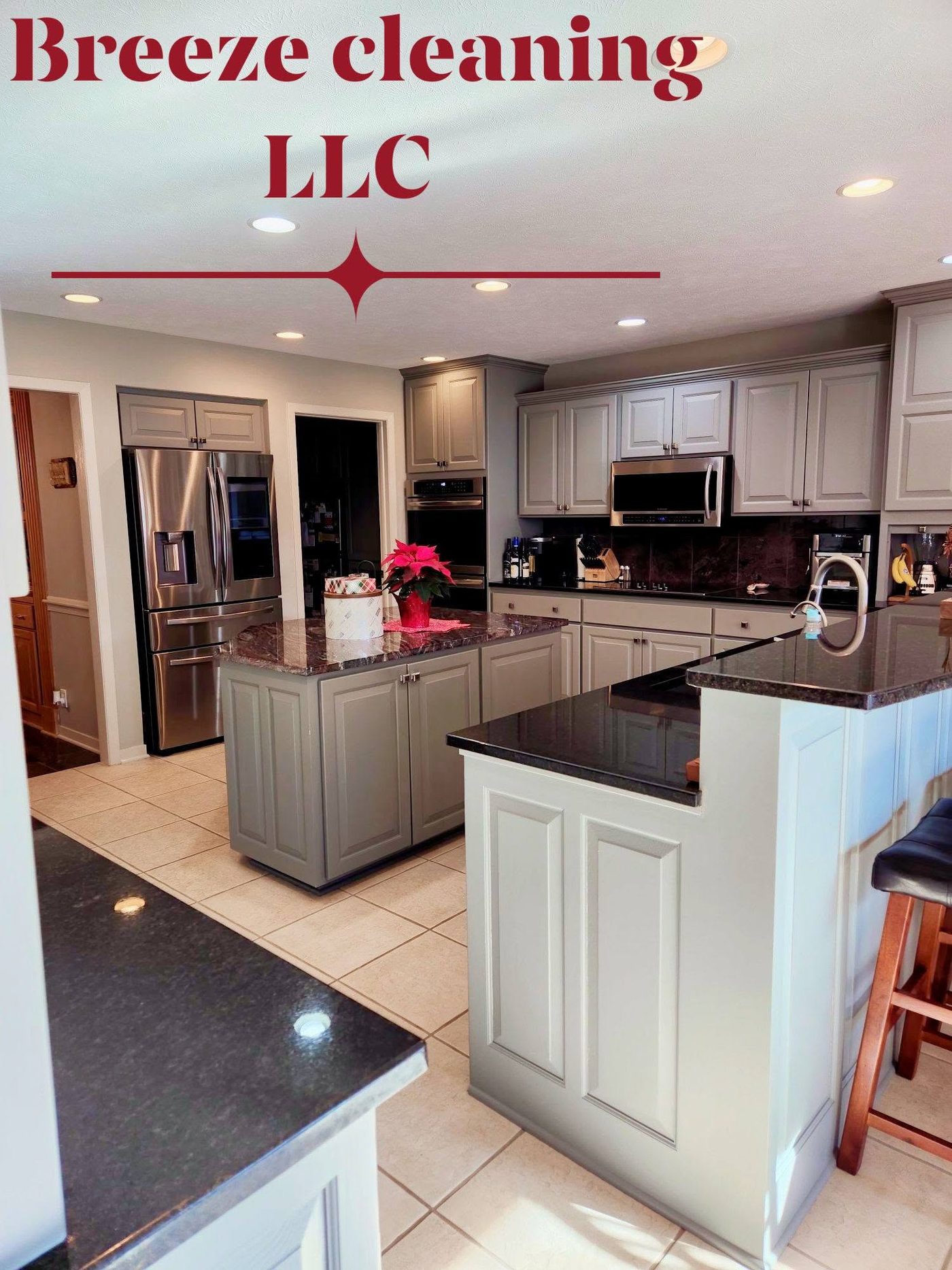 Electric range and tile backsplash detailed clean